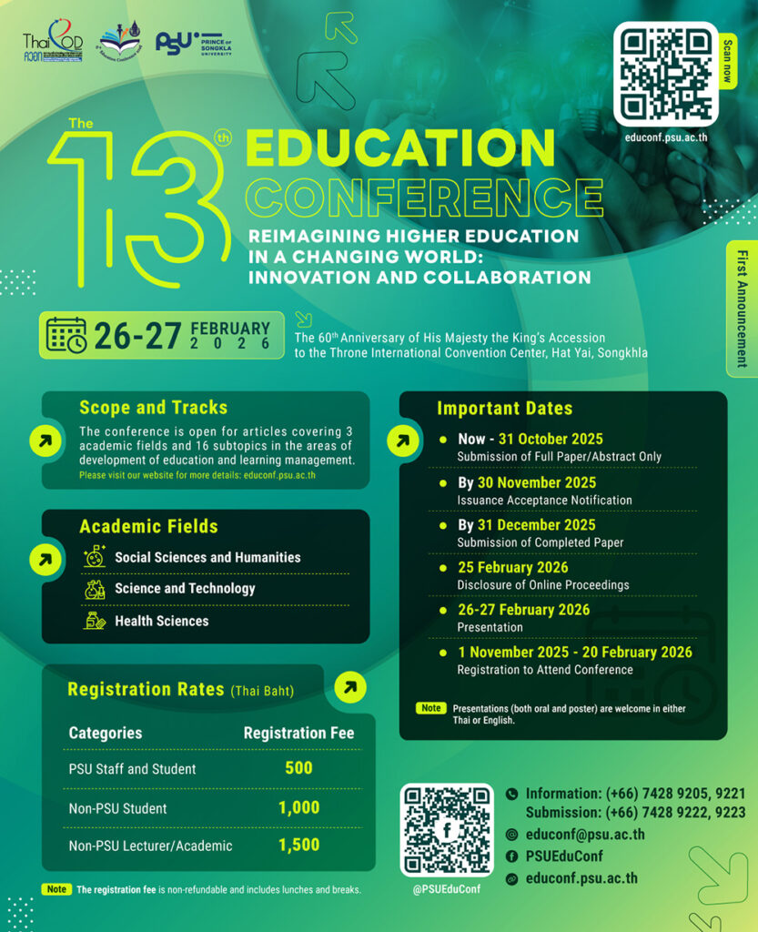 The 13th PSU Education Conference